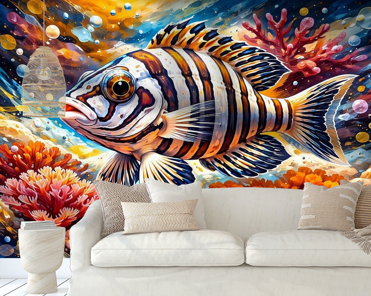 Example of the artwork in a room