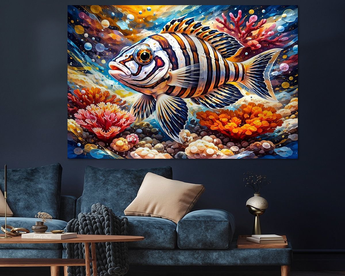 Example of the artwork in a room
