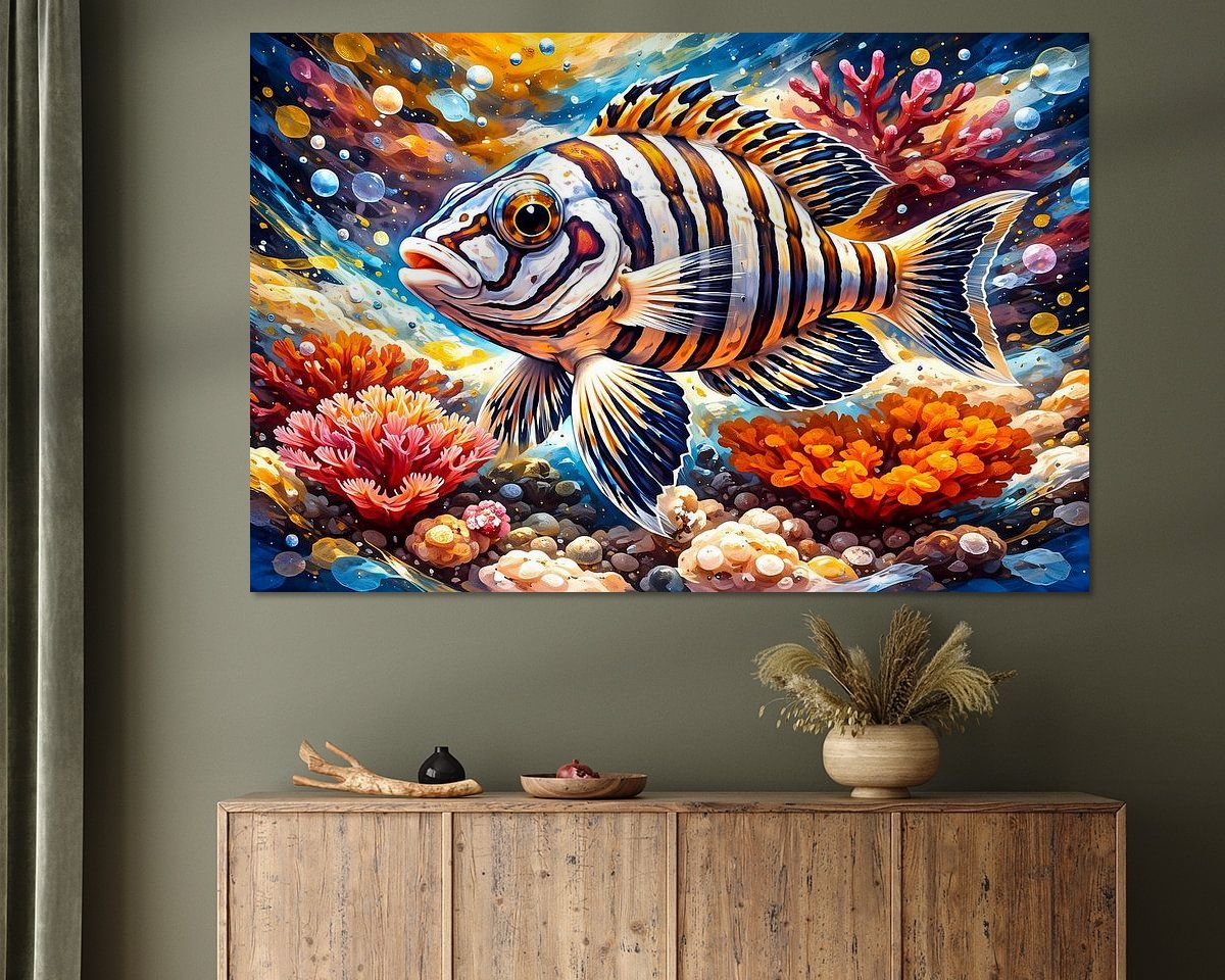 Example of the artwork in a room
