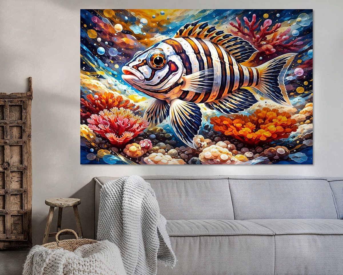 Example of the artwork in a room