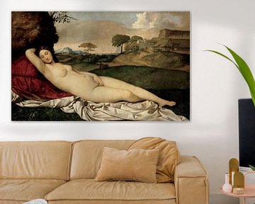 Giorgione.  Slapende Venus