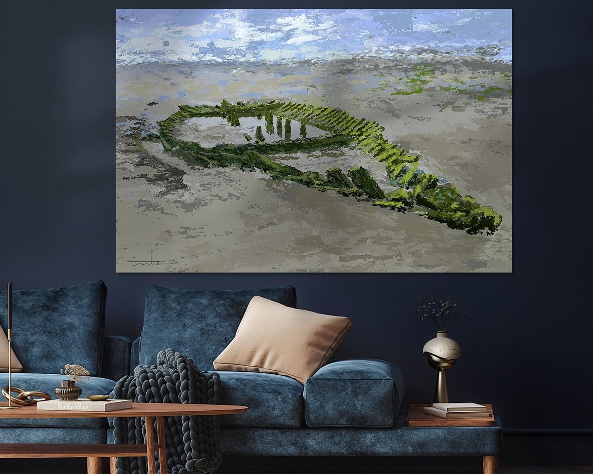 Example of the artwork in a room