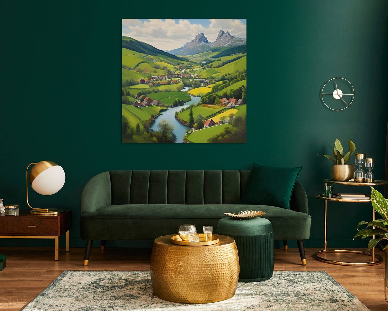 Example of the artwork in a room