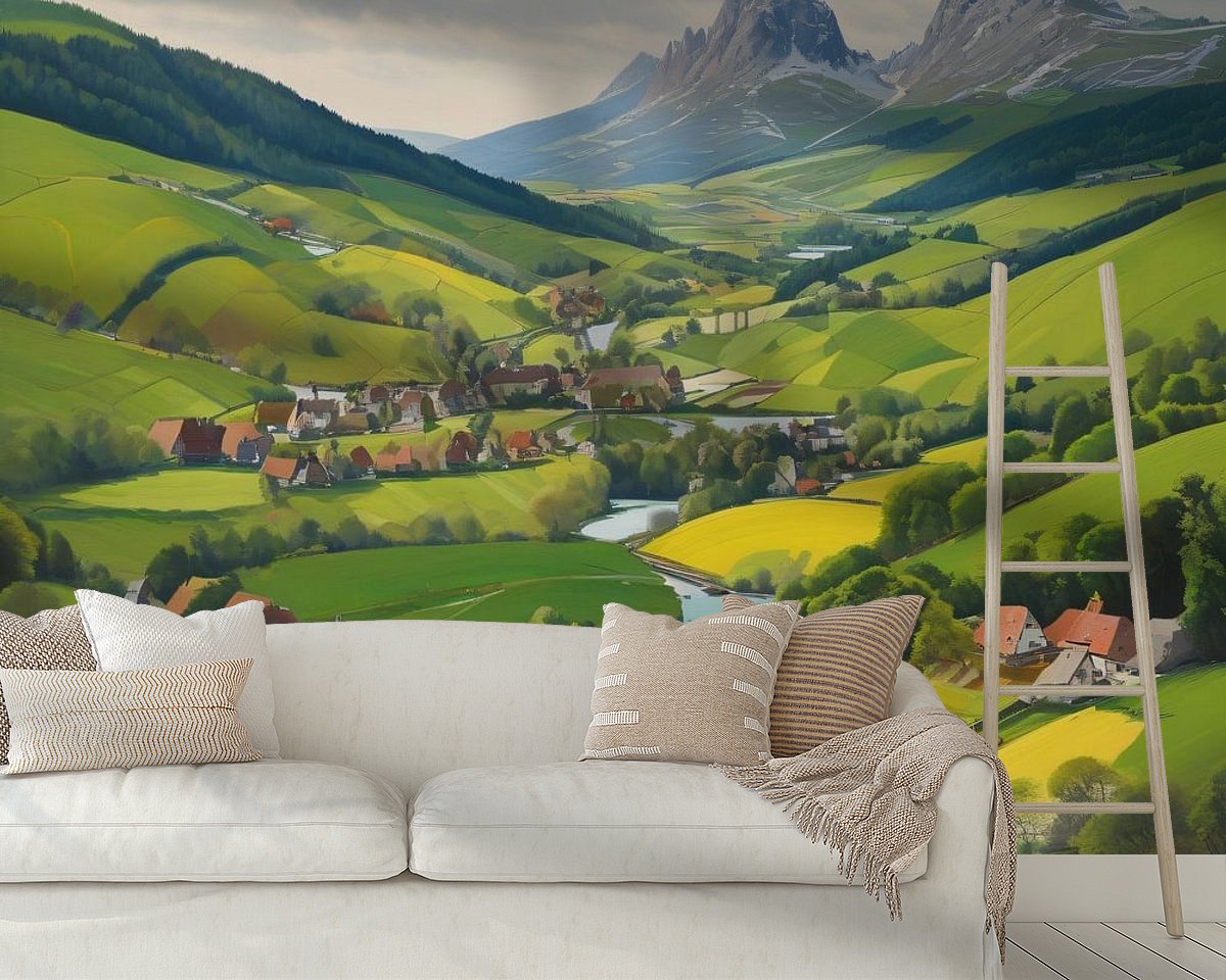 Example of the artwork in a room