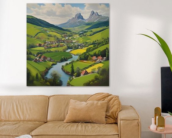 Example of the artwork in a room