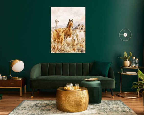 Example of the artwork in a room