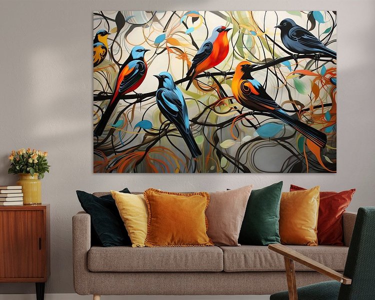 Example of the artwork in a room