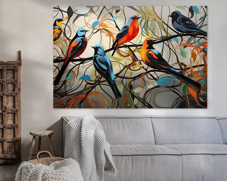 Example of the artwork in a room