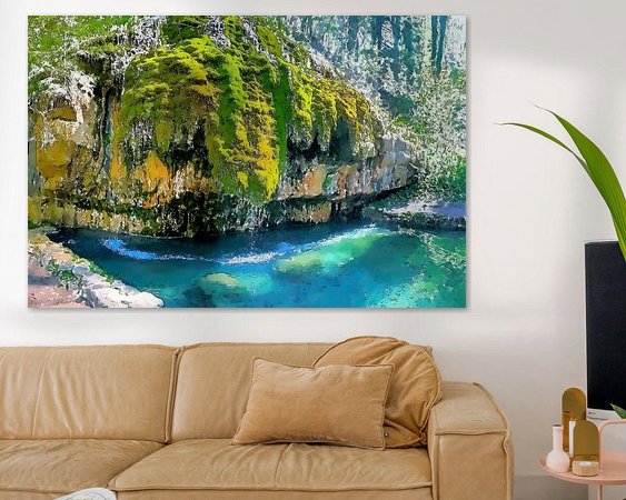 Example of the artwork in a room