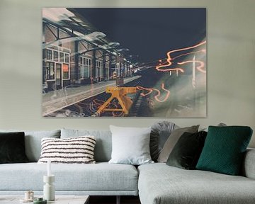 Creatieve foto van treinstation Kampen van Fotografiecor .nl