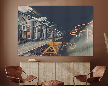 Creatieve foto van treinstation Kampen van Fotografiecor .nl