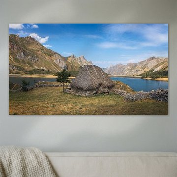 Teito, ancienne cabane dans la vallée du lac, dans les Asturies