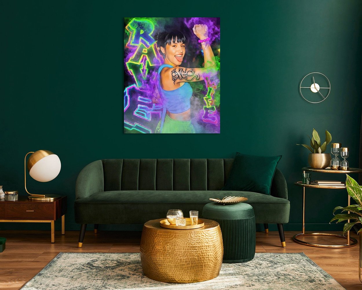 Example of the artwork in a room