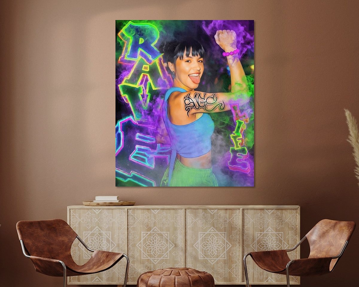 Example of the artwork in a room