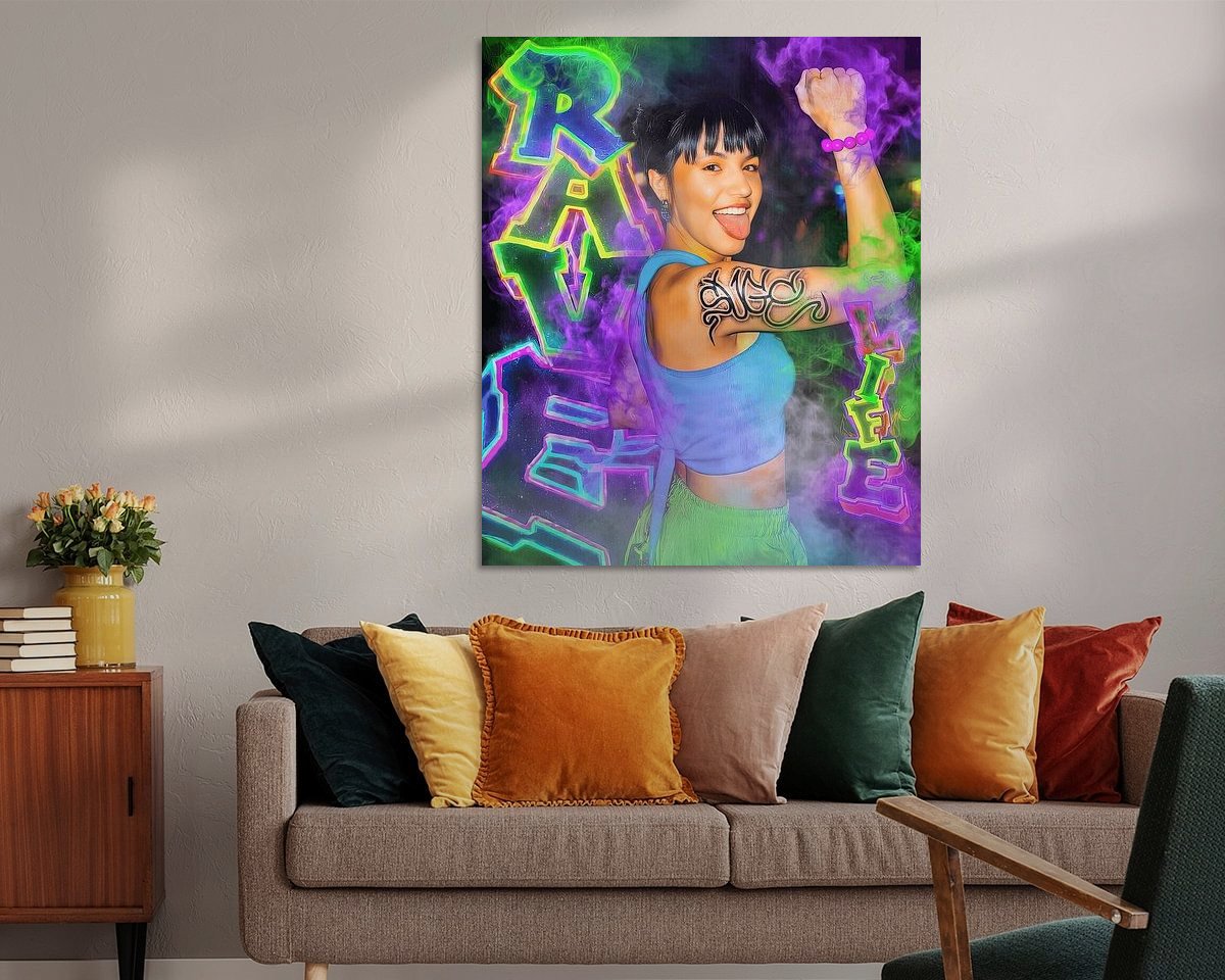 Example of the artwork in a room