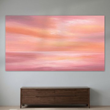 Une lueur rose sur des eaux calmes sur Mosaic Dialogue