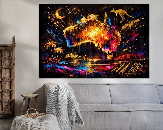 Example of the artwork in a room