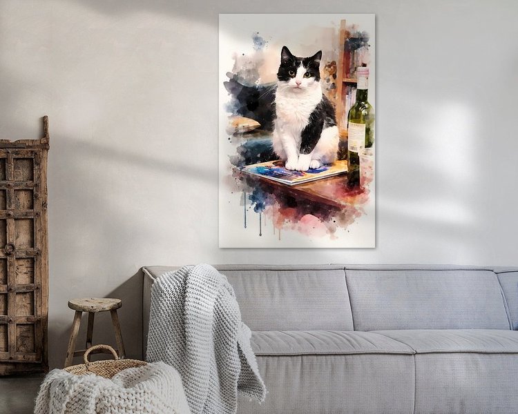 Example of the artwork in a room