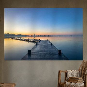 Sonnenaufgang am Strand von Meerwijck von Alexander van der Molen