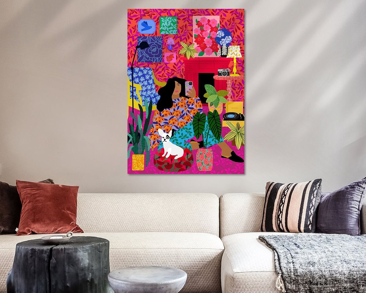 Example of the artwork in a room