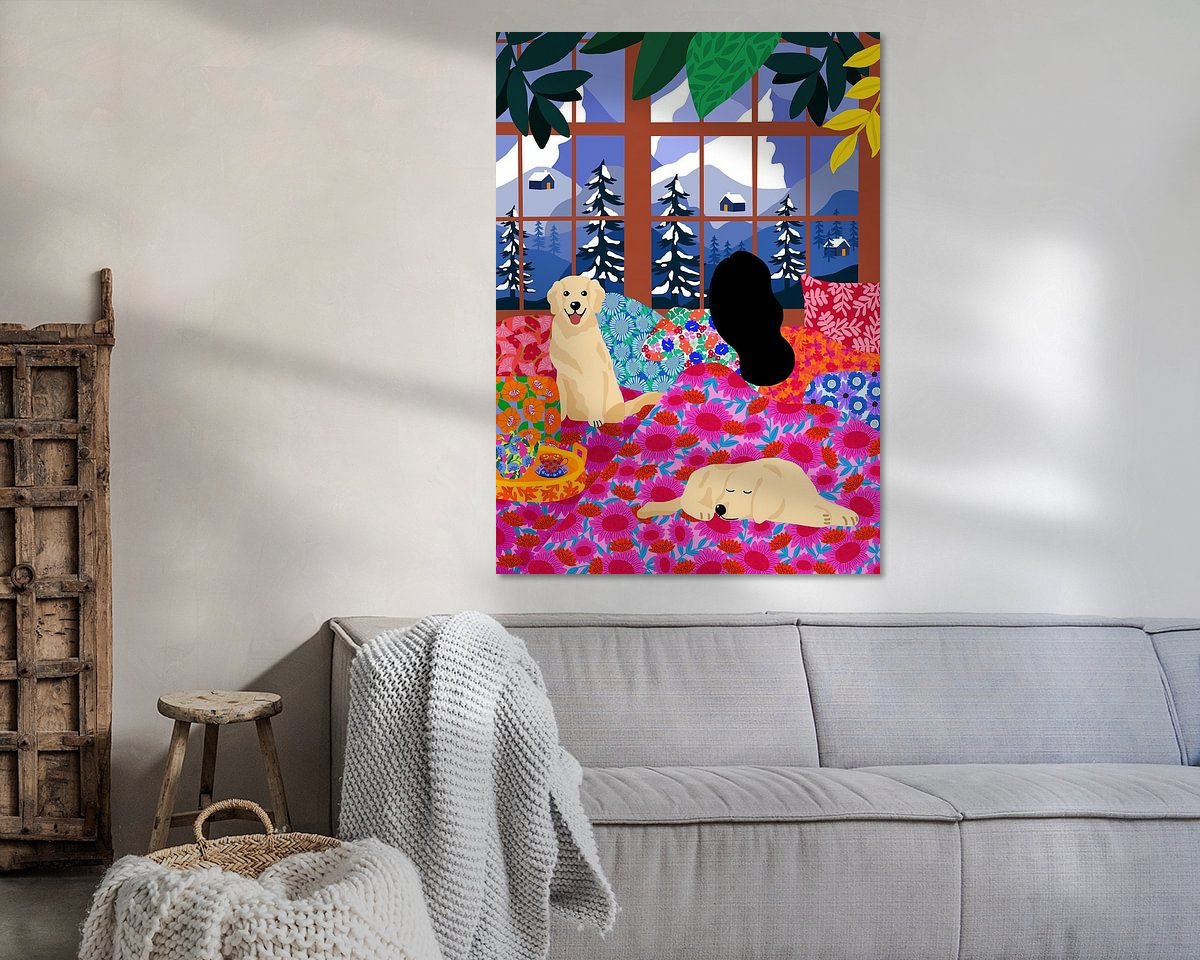 Example of the artwork in a room