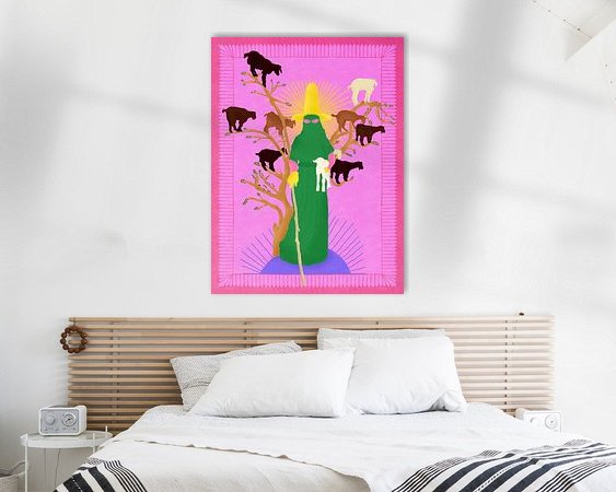 Example of the artwork in a room