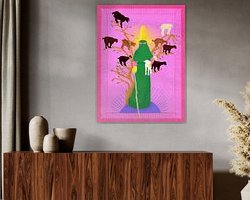 Example of the artwork in a room