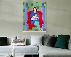 Example of the artwork in a room