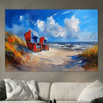 Strandkörbe in den Dünen von ARTemberaubend