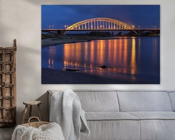 The Waal bridge near Nijmegen by Merijn van der Vliet