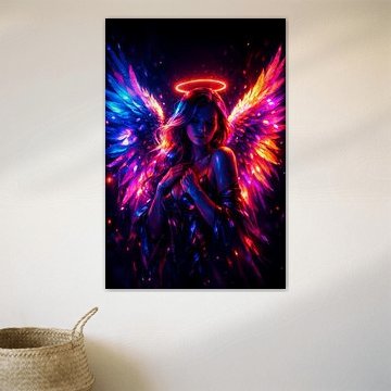 Neon‑Engel der Strahlenden Dimensionen von ButterflyPix
