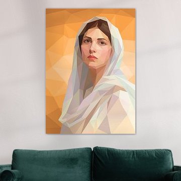 Portret van een vrouw van Low Profile