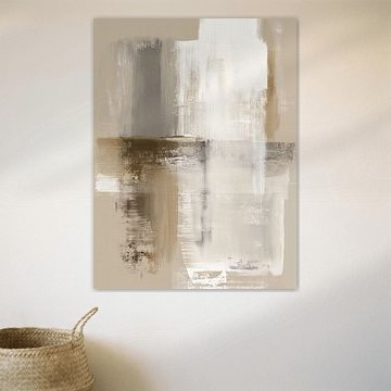Harmonie neutre dans l'abstraction sur Imagine