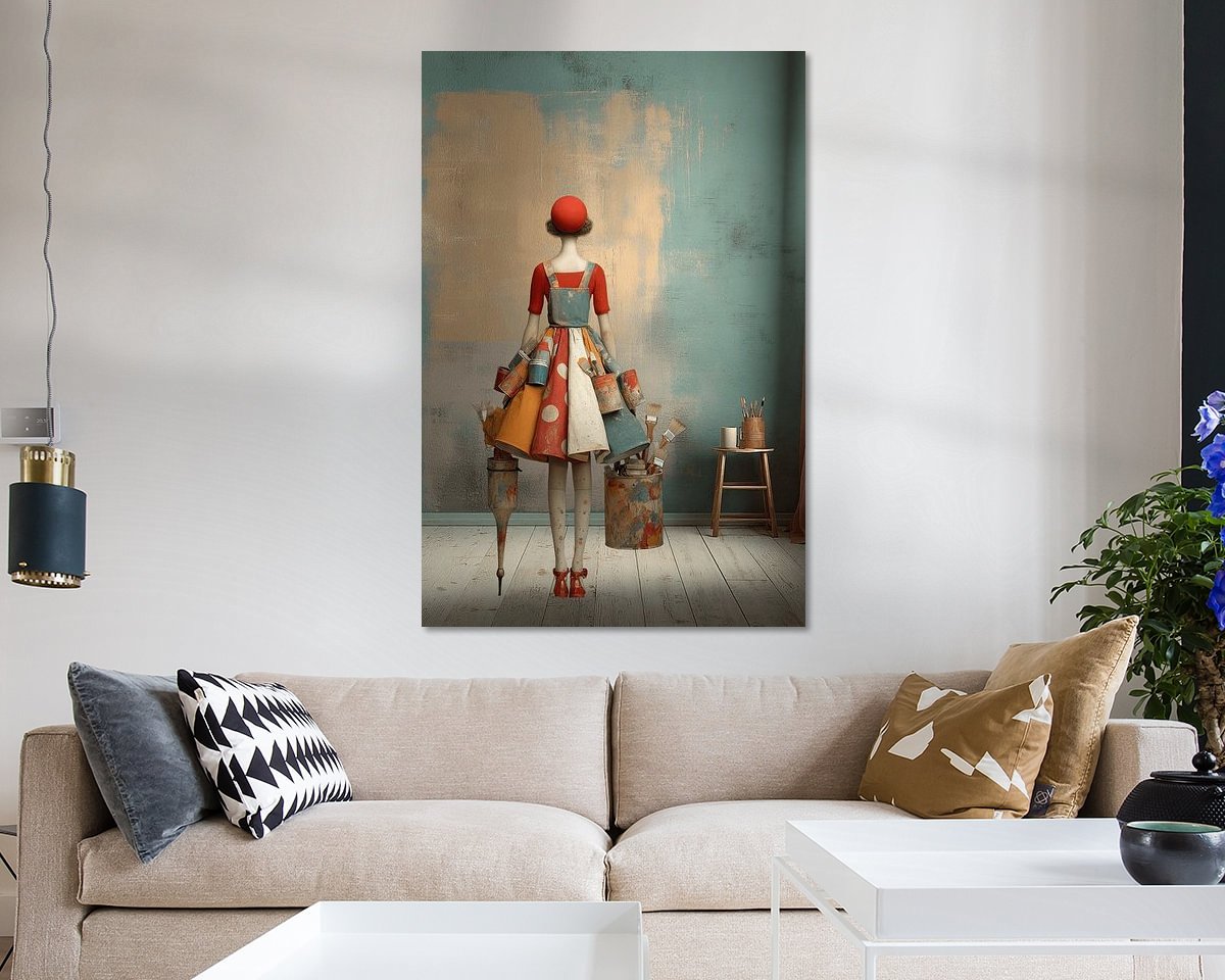Example of the artwork in a room