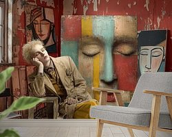 Example of the artwork in a room