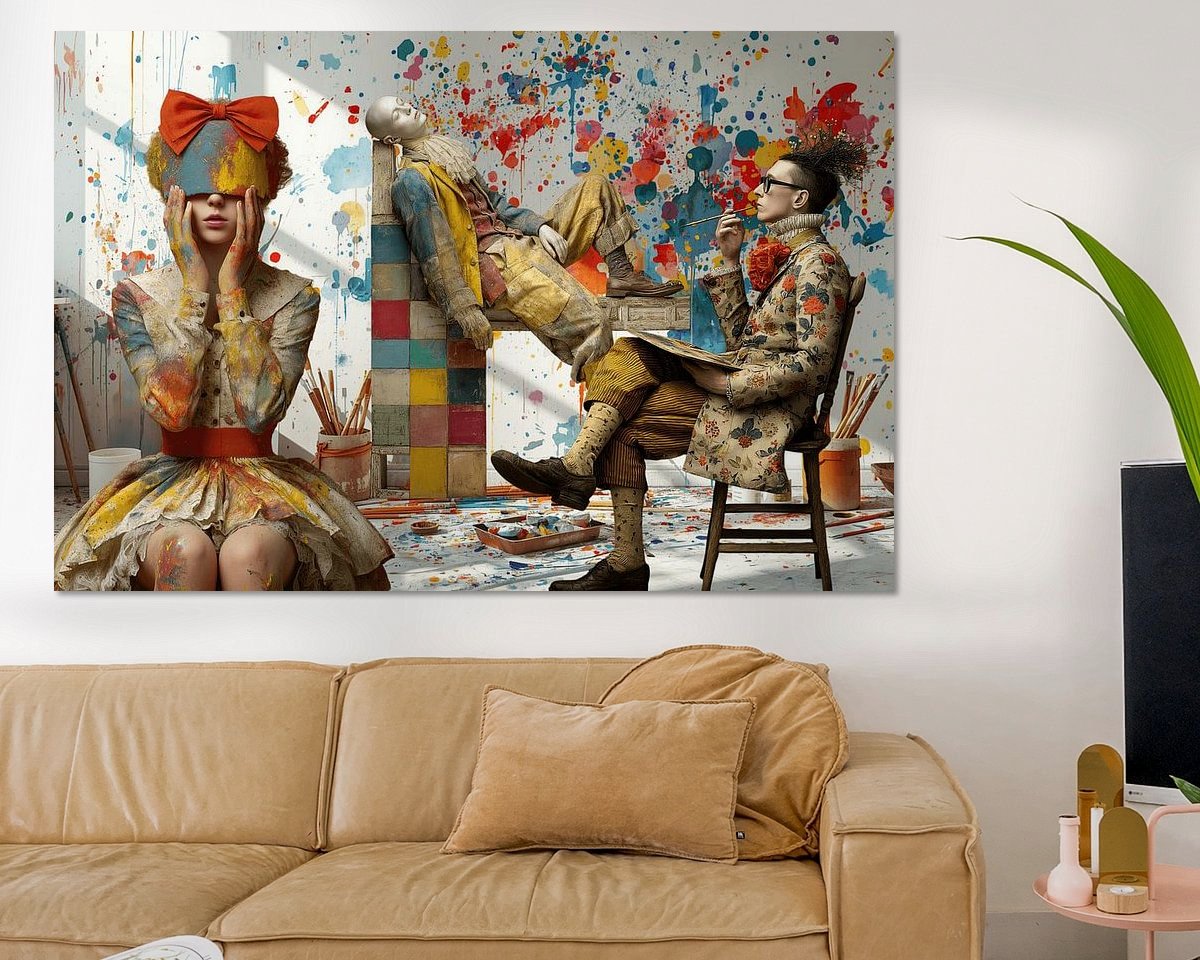 Example of the artwork in a room