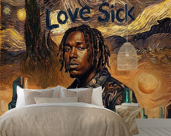 Example of the artwork in a room