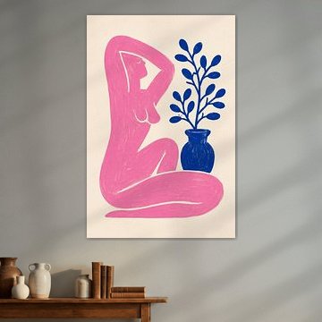Portrait figuratif d'une femme