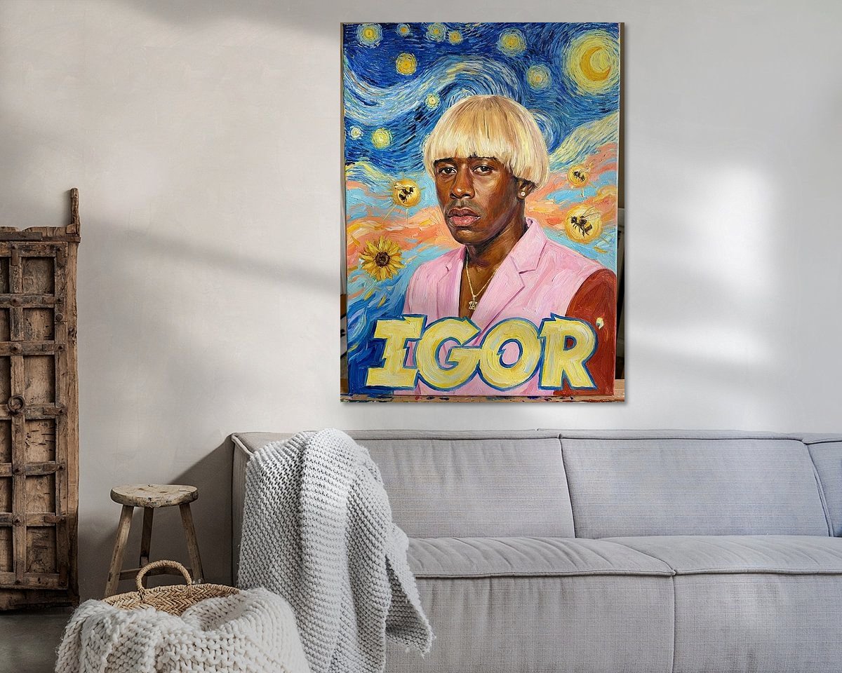 Example of the artwork in a room