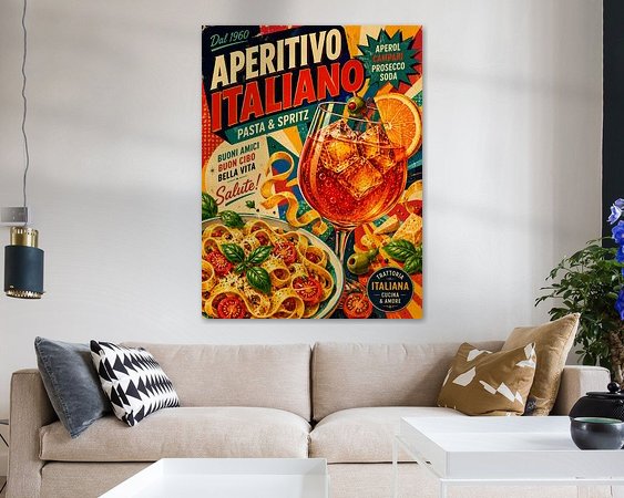 Example of the artwork in a room