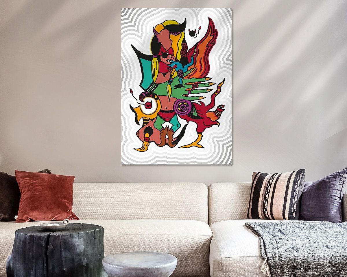 Example of the artwork in a room