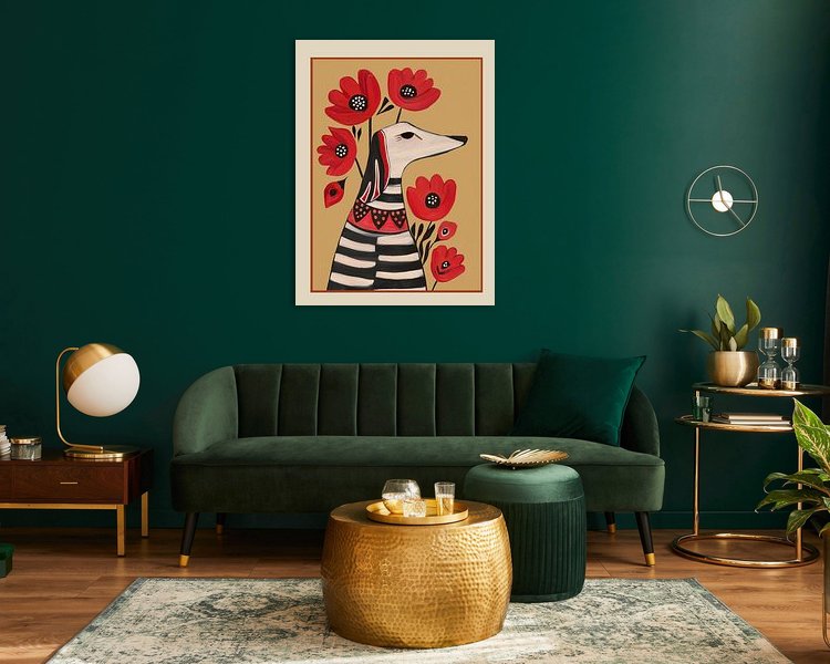 Example of the artwork in a room