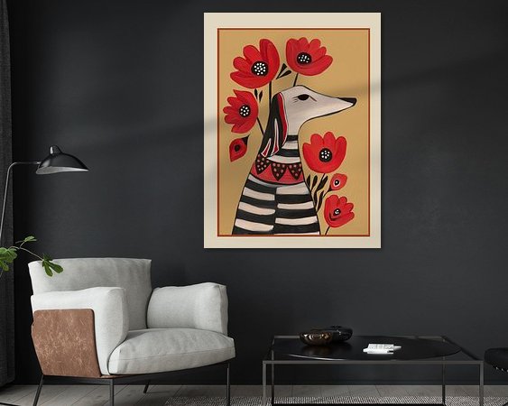 Example of the artwork in a room