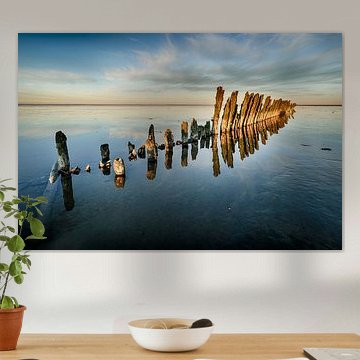 Paesens Moddergat Zonsondergang