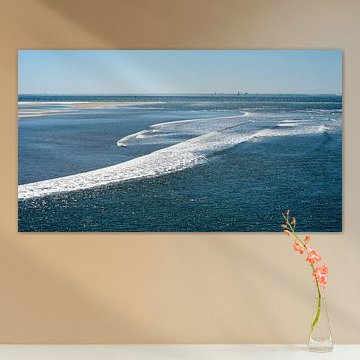Influences des marées sur la mer des Wadden