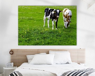 Hollands landschap met koeien van Artstudio1622