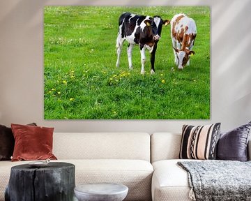 Hollands landschap met koeien van Artstudio1622