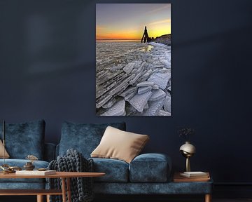 Lauwersmeer Winter, Nederland van Peter Bolman