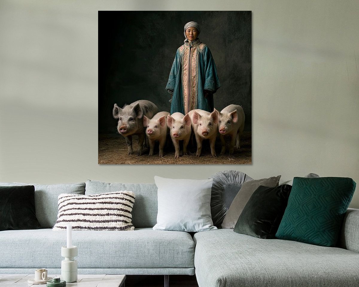 Example of the artwork in a room