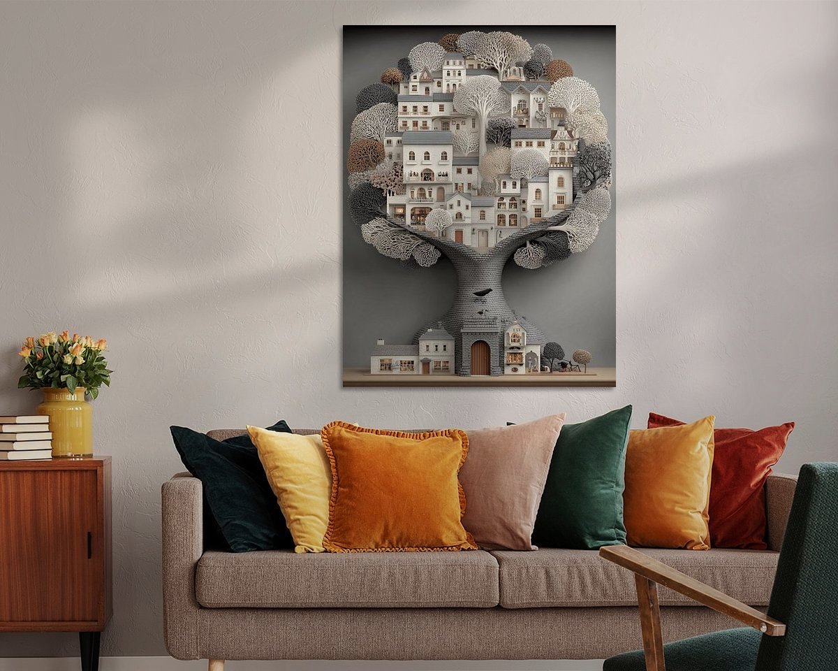 Example of the artwork in a room